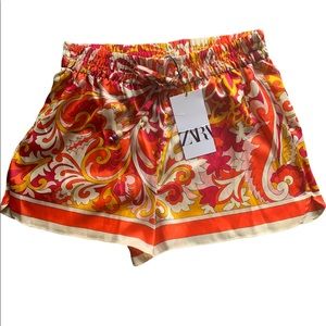 Zara shorts retro bandana , colorful print